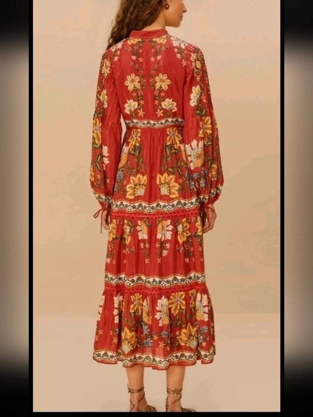 FARM Rio Red Maxidress - Picture 3 of 4